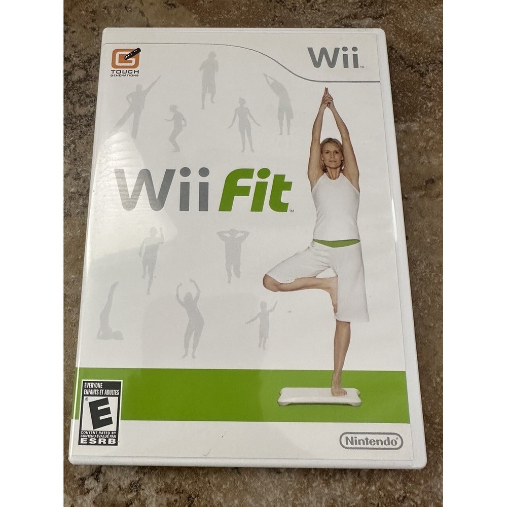 Nintendo Wii Fit Video GAME ONLY Build Balance Strength & Flexibility No Manuel